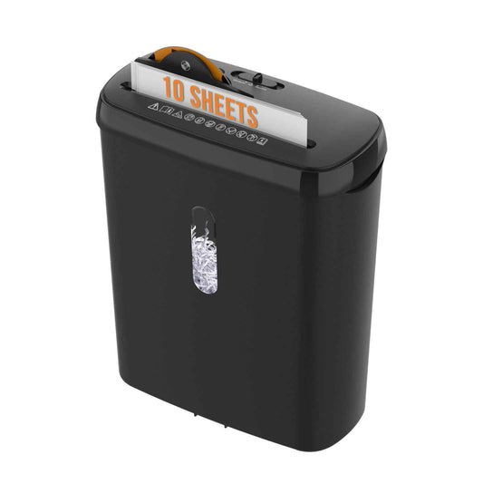 10-Sheet Strip Cut Paper Shredder, P-2 Security Level with 3.17-Gallon Basket, CD & Credit Card Shredder - Durable & Fast - Jam Proof System -ETL Certified Home Office Shredders(FBAShipping)
