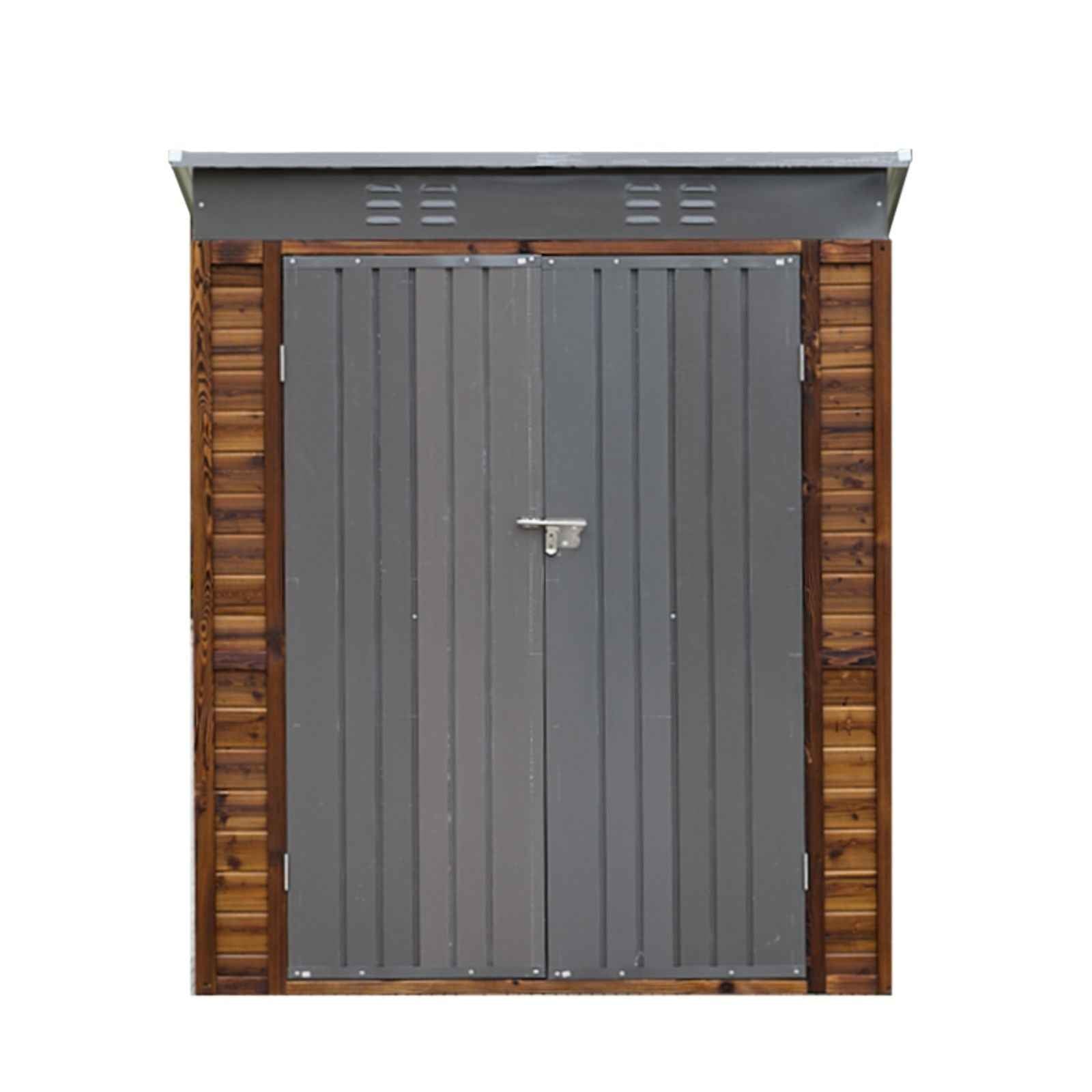 3*5FT Iron-Wood Combination Tool Shed – A Perfect Blend of Nature and Functionality