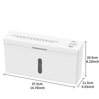 Woolsche Quiet Compact Paper Shredder,2-Sheet Cross Cut , 1.05 Gallon Basket, P5 Security Level Cutting Machine Universal Office School Home Desktop Stationery for Paper, Bills, Receipts