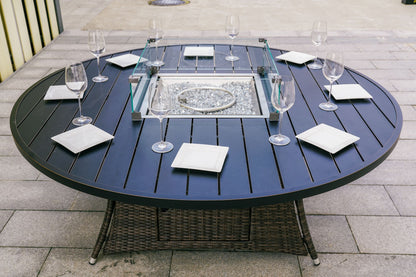 Direct Wicker Outdoor Rattan 50,000BTU Propane Gas Fire Pit Table (Table Only) - KNM Sundry
