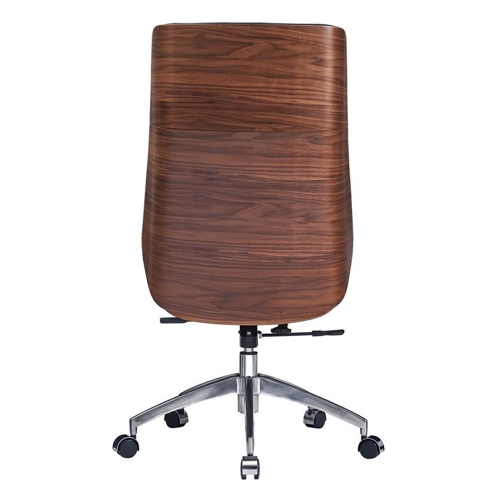 Genuine Leather Ergonomic Office Chair Boss Swivel Armless Seat Chair High Back - KNM Sundry
