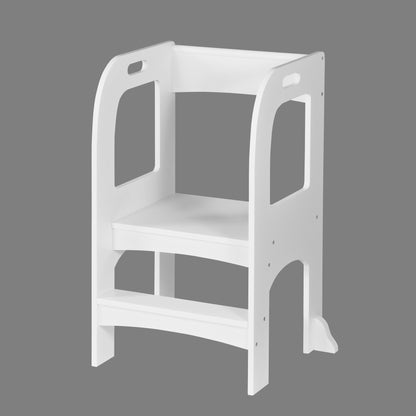 Child Standing Tower;  Step Stools for Kids;  Toddler Step Stool for Kitchen Counter;  White - KNM Sundry