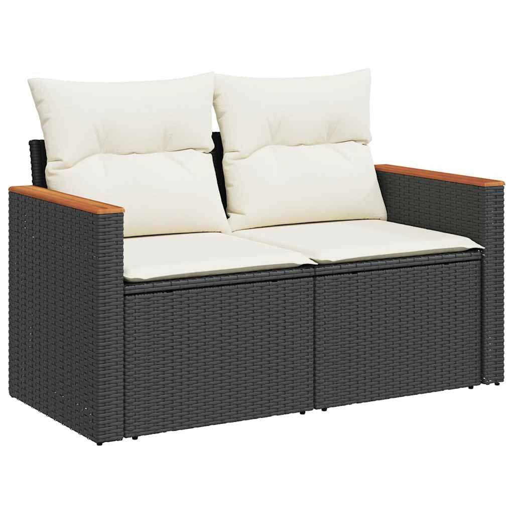 Garden Sofa Set Black - KNM Sundry