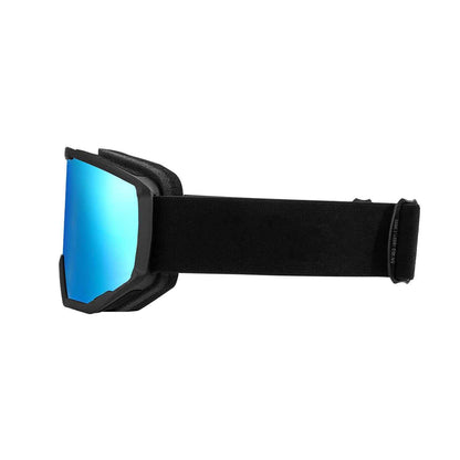 Ski Goggles, Cylindrical Lens with Ice Blue Revo Coating, OTG Anti fog Snow Goggles for Men Women Youth, TPU Frame & Ventilation Structure, Suitable for Skiing, Skating, Snowboarding, Cycling