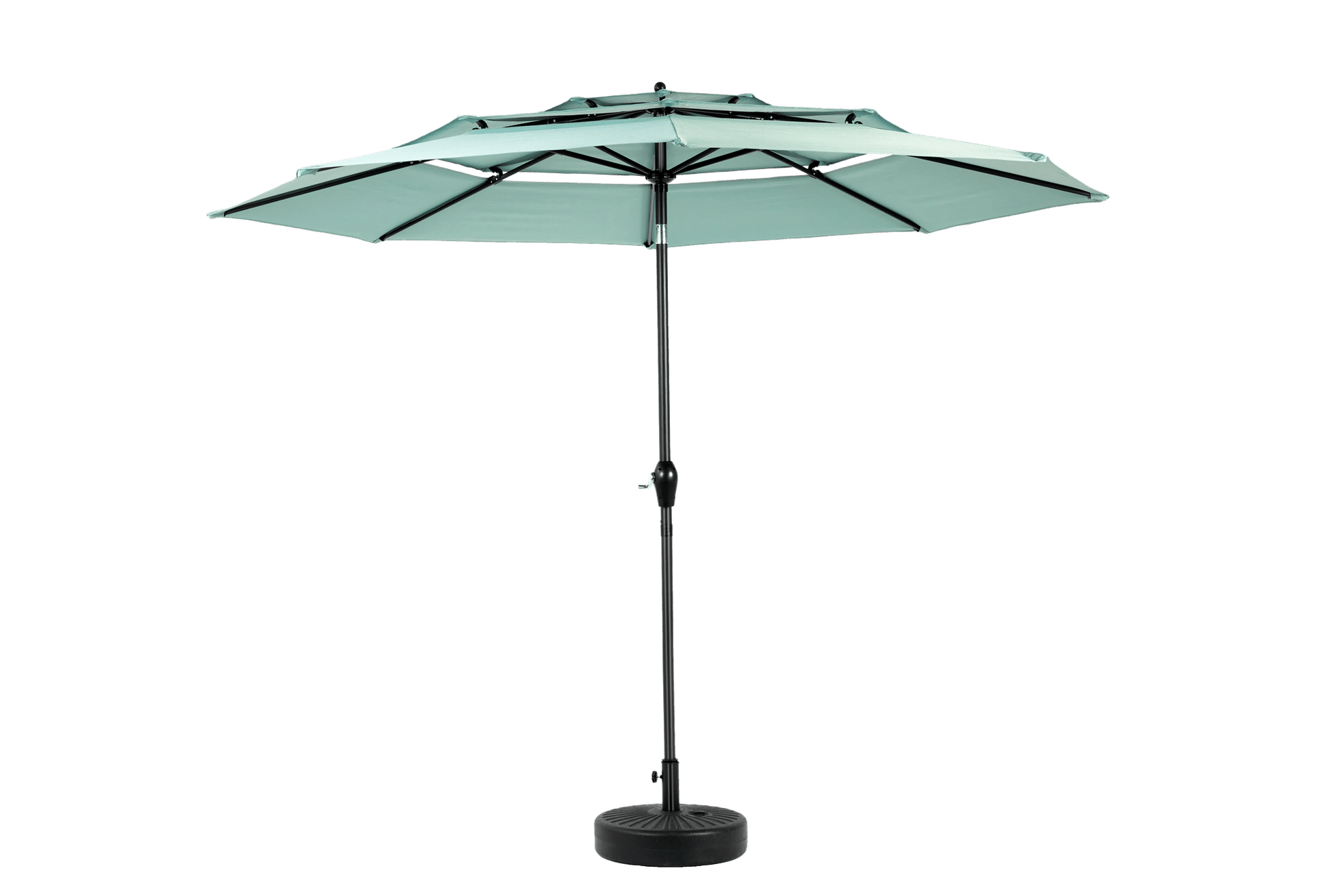 Aluminium 10ft 3 Tier Auto-tilt Umbrella ,Outdoor Patio Umbrella - Market Table Pool Deck Umbrella (Base Not Included)