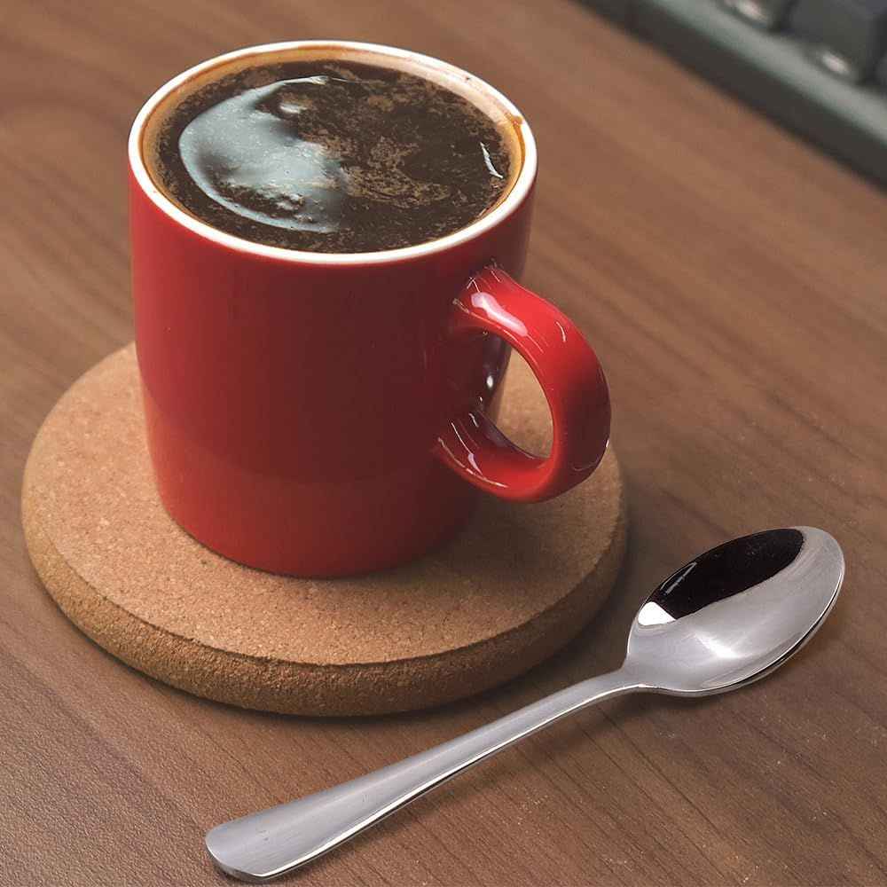 Stainless Steel Espresso Spoon, 5 Inches Mini Coffee Spoon for Demitasse Dessert Tea, Set of 12