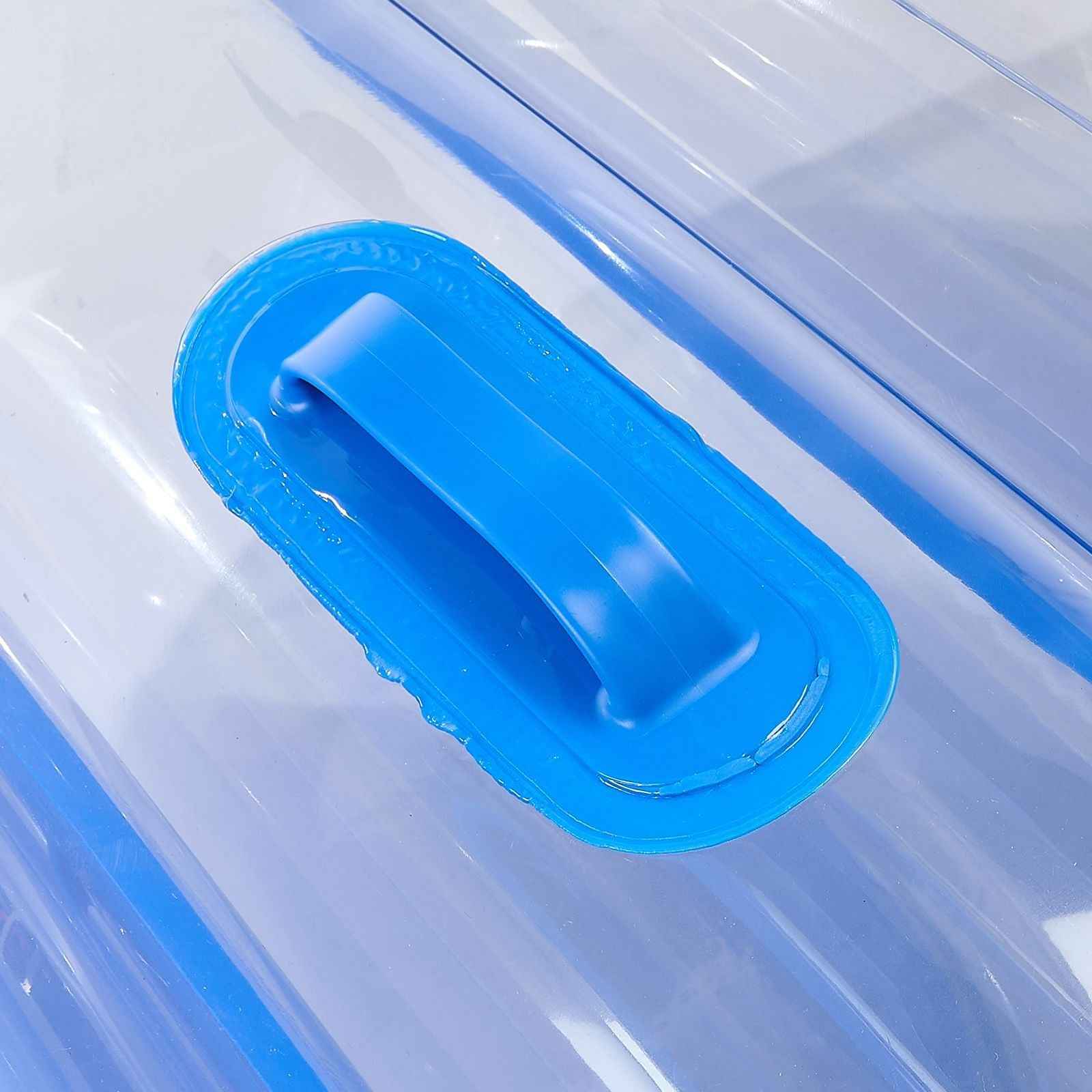 Inflatable Bumper Balls 1-Pack, 4FT/1.2M Body Sumo Zorb Ball, Durable Thick PVC Human Hamster Bubble Knocker for Outdoor Sports Team Gaming Play, Bopper Toy for Garden Yard Park, Blue Stripes