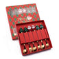 6pcs /Pack Christmas Cartoon Shape Stainless Steel Tableware