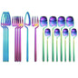 Desserts Soup Coffee Use 16pcs Table Decor Cutlery Sets