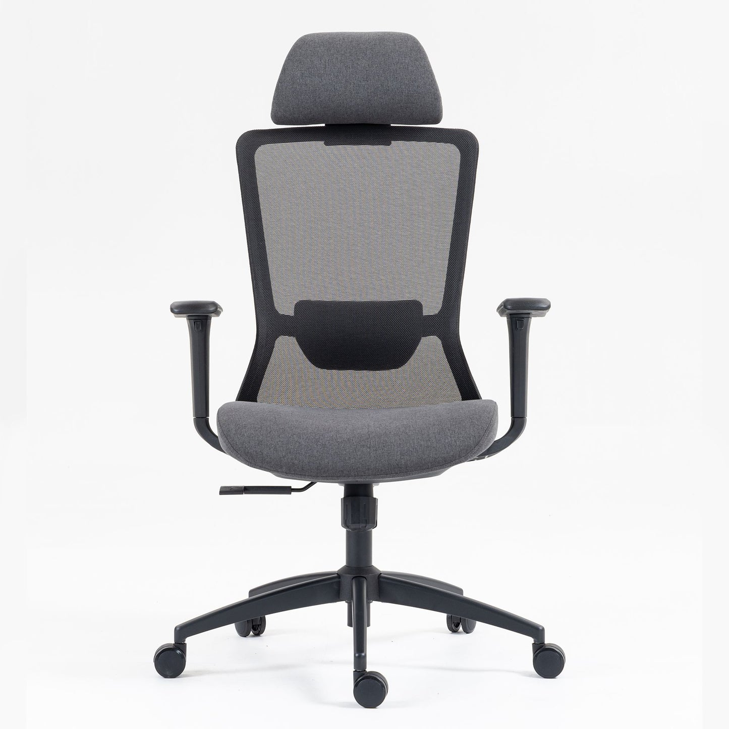 Ergonomic Mesh Office Chair with Adjustable Headrest and Lumbar Support, Breathable Back Design for Home and Office Use 8322H - KNM Sundry