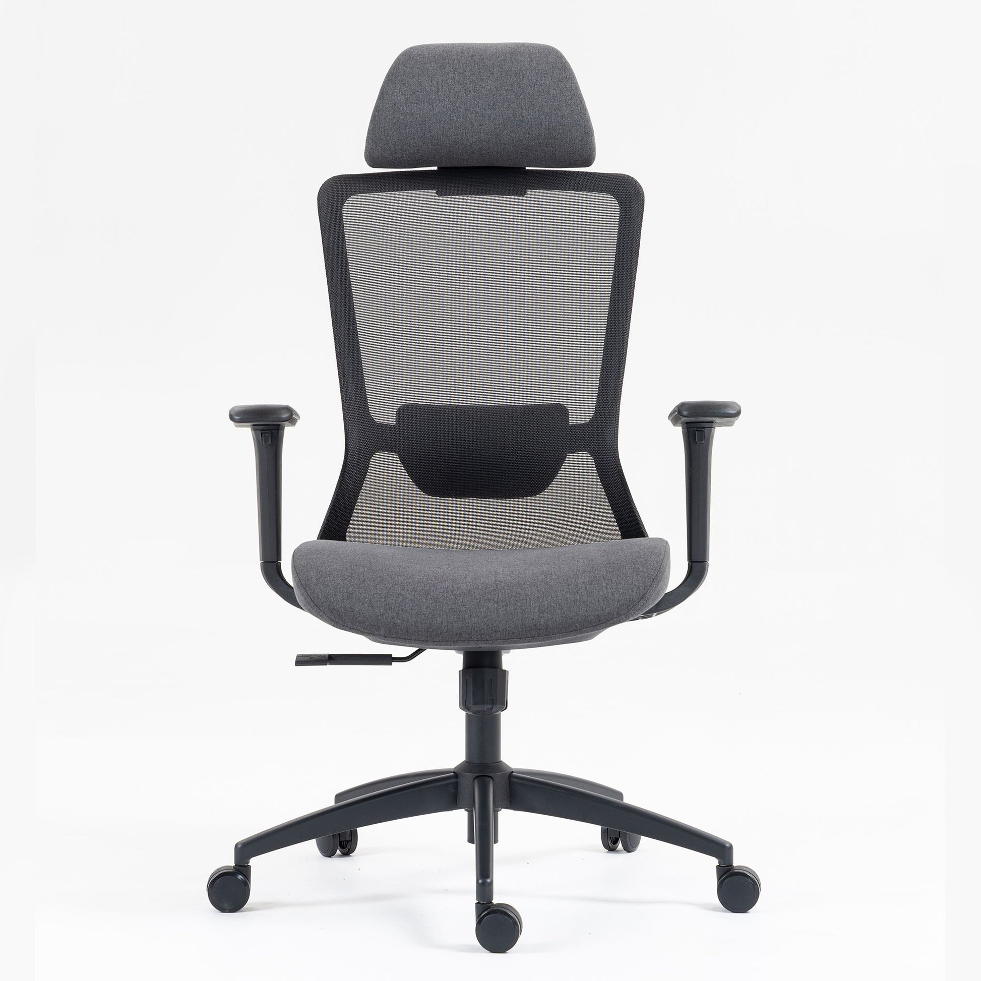 Ergonomic Mesh Office Chair with Adjustable Headrest and Lumbar Support, Breathable Back Design for Home and Office Use 8322H - KNM Sundry