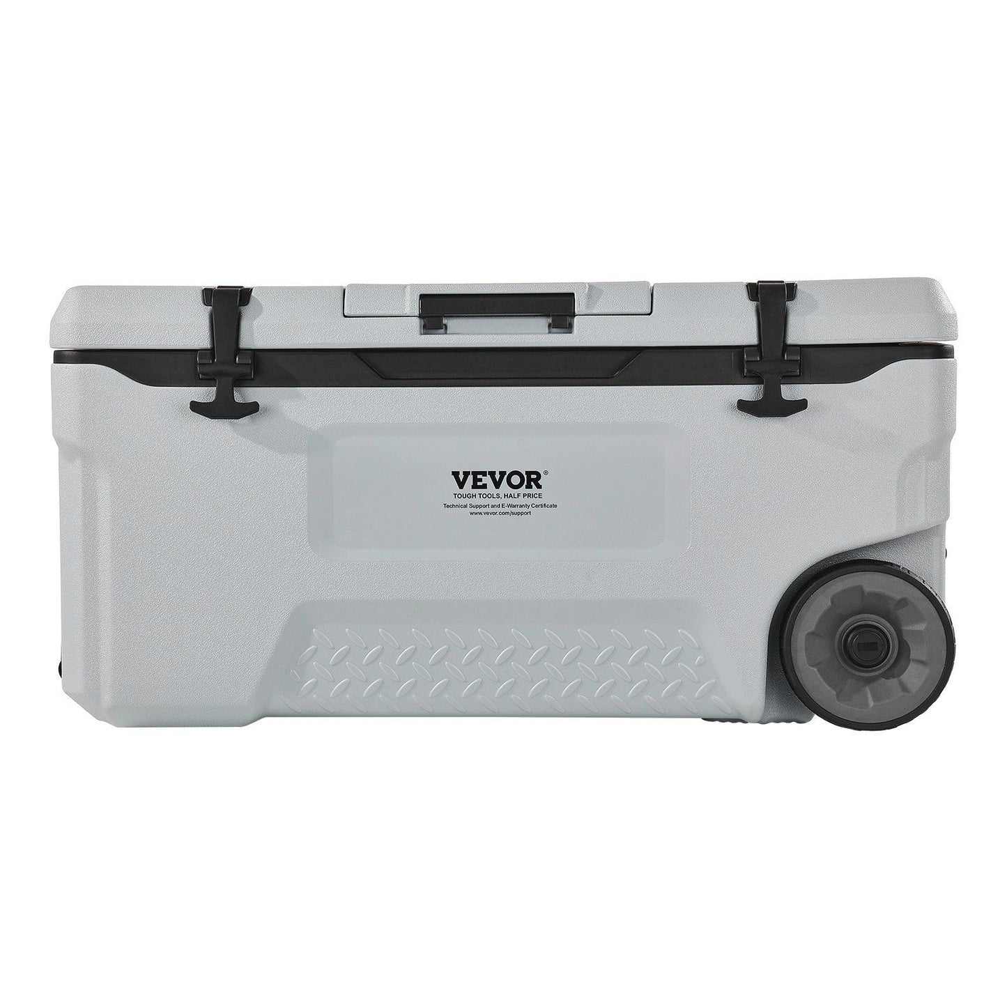 Portable Cooler, 74 QT Wheeled Cooler with Ice Retention, Heavy-Duty Handles and Cup Holder, Lightweight Rigid Material Insulated Portable Cooler, Suitable for Family Picnics and Long Trips - KNM Sundry