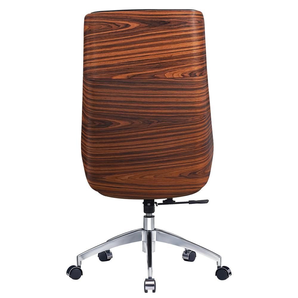 Genuine Leather Ergonomic Office Chair Boss Swivel Armless Seat Chair High Back - KNM Sundry