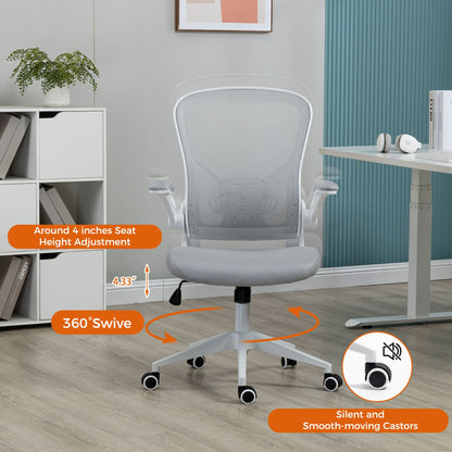 Ergonomic Mesh Office Chair with Breathable Back, Adjustable Height, Padded Seat & Armrests, 250 lbs Capacity, Modern Task Chair for Home Office & Workspace 8333 - KNM Sundry