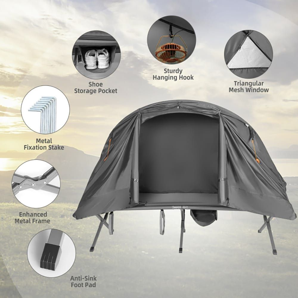 2-Person Outdoor Camping Tent with External Cover - KNM Sundry