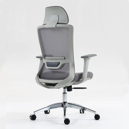 Ergonomic Mesh Office Chair with Adjustable Headrest and Lumbar Support, Breathable Back Design for Home and Office Use 8322H - KNM Sundry