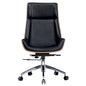 Genuine Leather Ergonomic Office Chair Boss Swivel Armless Seat Chair High Back - KNM Sundry