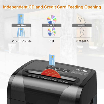 Woolsche Paper Shredder, 18-Sheet Cross Cut with 18 Liters Pull Out Bin, P-4 Security Level, Shred Paper and Credit Card, Durable&Fast with Auto Jam Proof System Shredder for Office