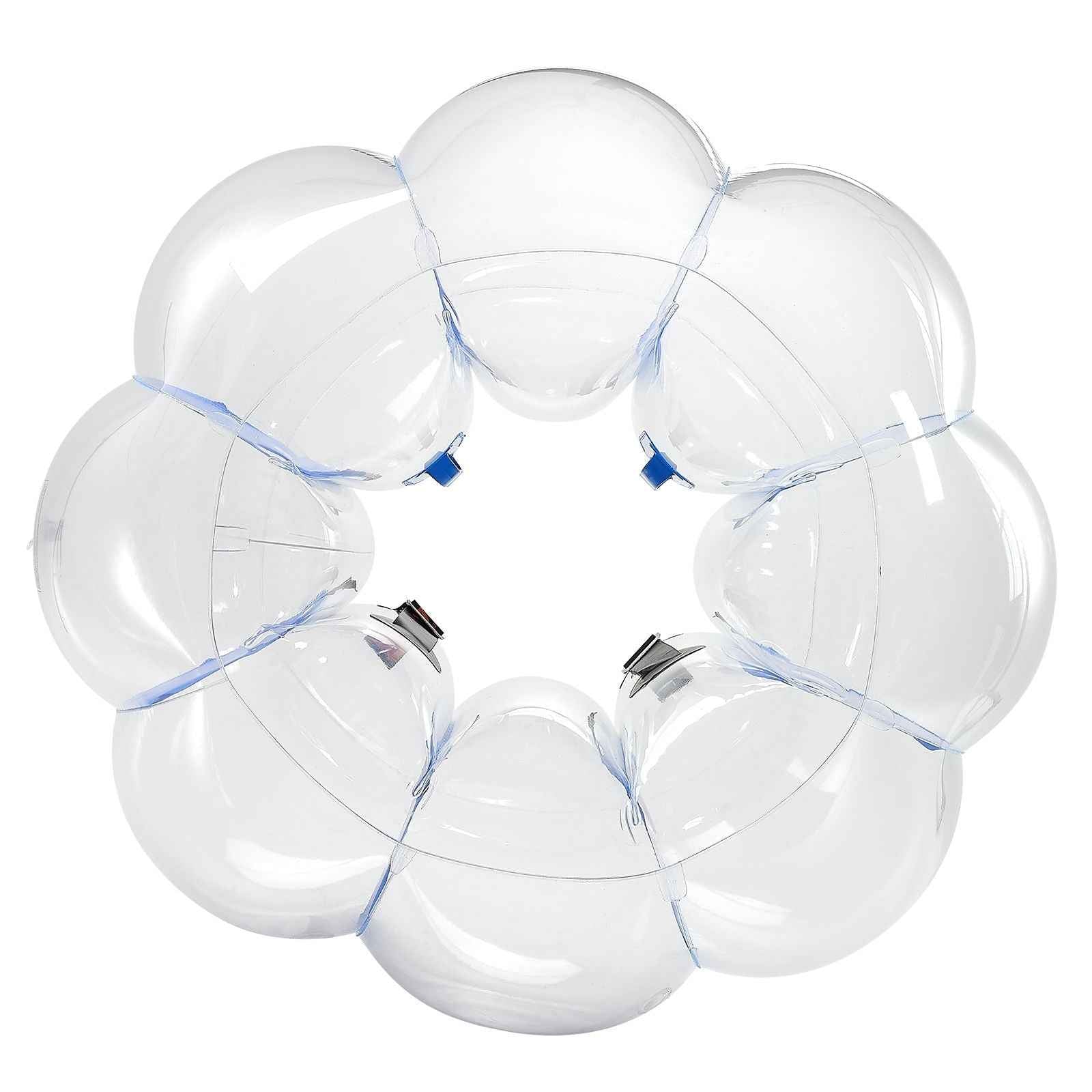 Inflatable Bumper Balls 1-Pack, 4FT/1.2M Body Sumo Zorb Ball, Durable Thick PVC Human Hamster Bubble Knocker for Outdoor Sports Team Gaming Play, Bopper Toy for Garden Yard Park, Blue Stripes