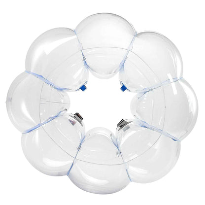 Inflatable Bumper Balls 1-Pack, 4FT/1.2M Body Sumo Zorb Ball, Durable Thick PVC Human Hamster Bubble Knocker for Outdoor Sports Team Gaming Play, Bopper Toy for Garden Yard Park, Blue Stripes