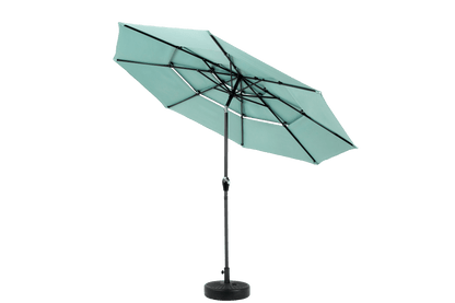 Aluminium 10ft 3 Tier Auto-tilt Umbrella ,Outdoor Patio Umbrella - Market Table Pool Deck Umbrella (Base Not Included)