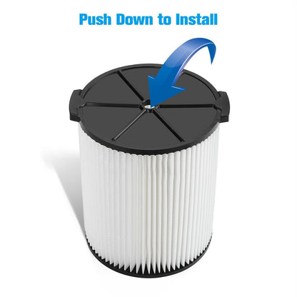 VF4000 Replacement RIDGID Wet/Dry Washable Vacuum Garage Shop Vac Pleated Filter - KNM Sundry