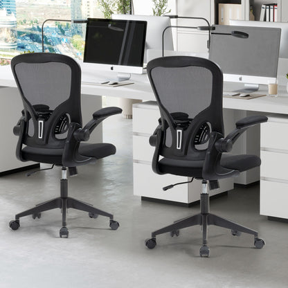 Ergonomic Mesh Office Chair with Breathable Back, Adjustable Height, Padded Seat & Armrests, 250 lbs Capacity, Modern Task Chair for Home Office & Workspace 8333 - KNM Sundry