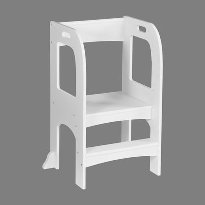 Child Standing Tower;  Step Stools for Kids;  Toddler Step Stool for Kitchen Counter;  White - KNM Sundry