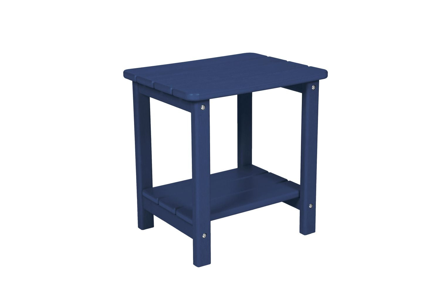 Folding Adirondack Chair with Side Table, 3-Piece Adirondack Chair Set with Wood Texture, Navy Blue(includes 2 Chairs and 1 Table) - KNM Sundry