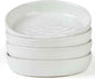 famiware Mars 4 Pieces Pasta Bowls Set, 8.5 inch Salad Bowls, Large Capacity, Bowl Sets with Brown Speckled, Microwave & Dishwasher Safe, White