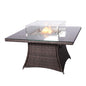 Direct Wicker Outdoor Rattan 50,000BTU Propane Gas Fire Pit Table (Table Only) - KNM Sundry