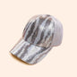 New zebra pattern sequin hat female cap Korean version fashion summer breathable baseball cap male ins tide personality