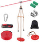 Zipline Kit for Kids and Adult, 65 ft Zip Line Kits Up to 500 lb, Backyard Outdoor Quick Setup Zipline, Playground Entertainment with Zipline, Nylon Safety Harness, Seat, and Handlebar