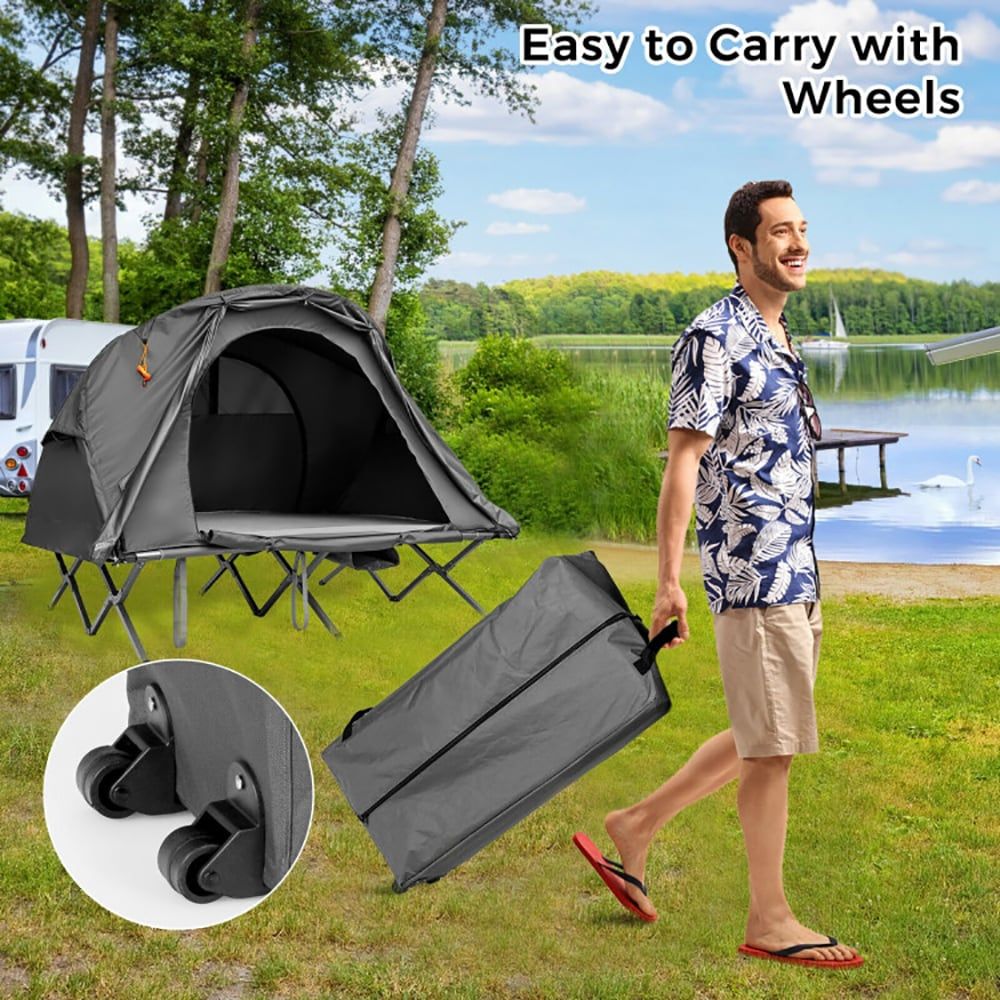 2-Person Outdoor Camping Tent with External Cover - KNM Sundry