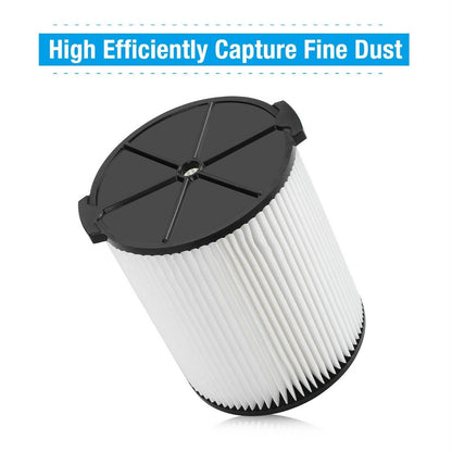 VF4000 Replacement RIDGID Wet/Dry Washable Vacuum Garage Shop Vac Pleated Filter - KNM Sundry