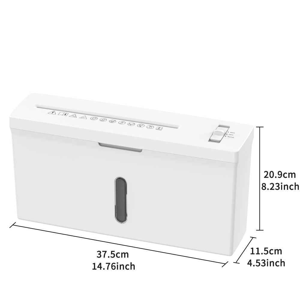 Woolsche Quiet Compact Paper Shredder,2-Sheet Cross Cut , 1.05 Gallon Basket, P5 Security Level Cutting Machine Universal Office School Home Desktop Stationery for Paper, Bills, Receipts
