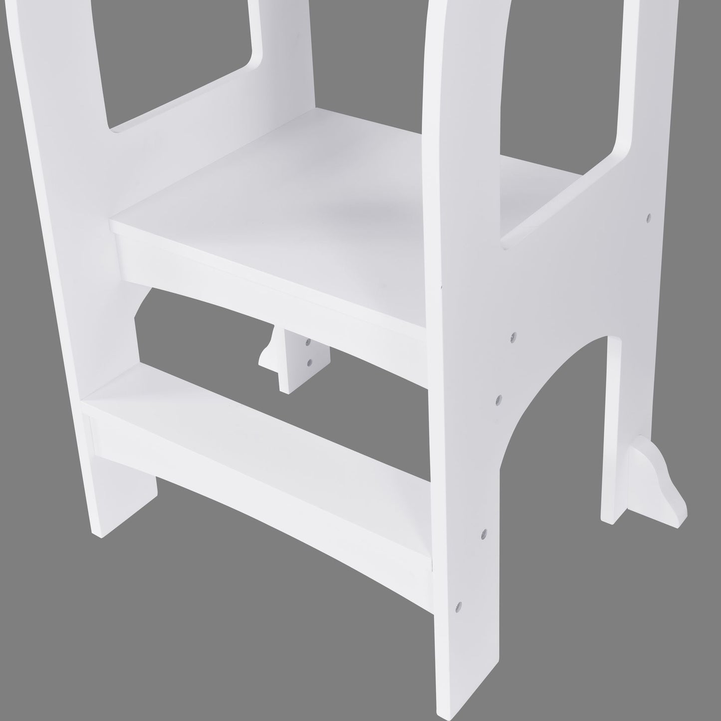 Child Standing Tower;  Step Stools for Kids;  Toddler Step Stool for Kitchen Counter;  White - KNM Sundry