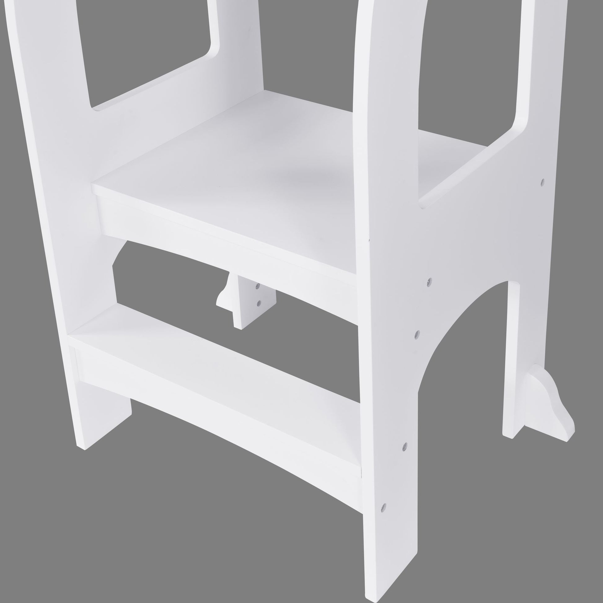 Child Standing Tower;  Step Stools for Kids;  Toddler Step Stool for Kitchen Counter;  White - KNM Sundry