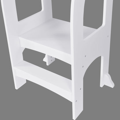 Child Standing Tower;  Step Stools for Kids;  Toddler Step Stool for Kitchen Counter;  White - KNM Sundry