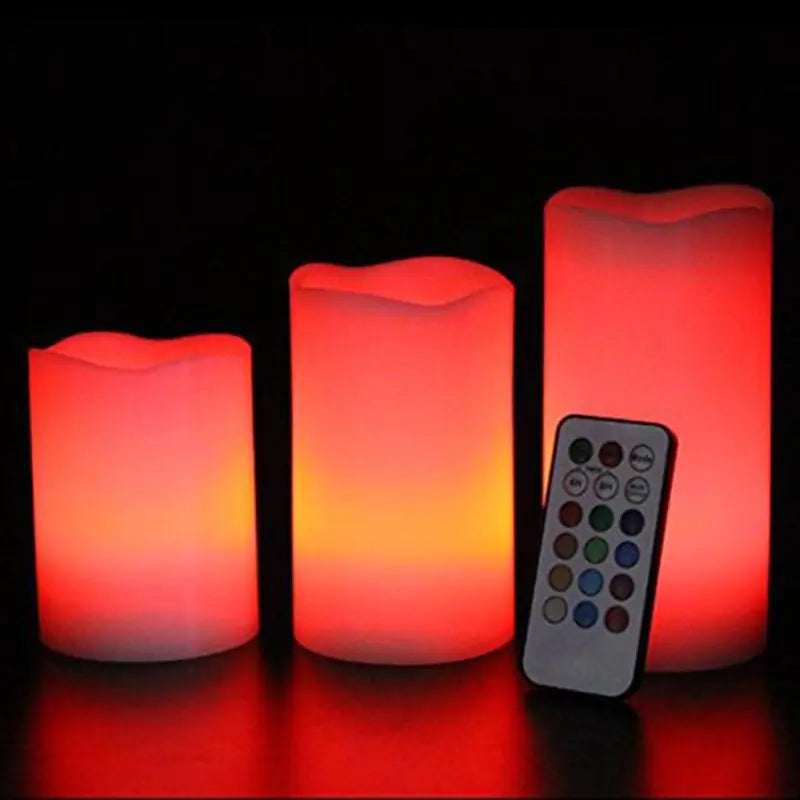Remote Control Color Changing Plastic Candles - KNM Sundry